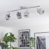 Ailer Plafonnier, Spot de plafond Chrome, 4 lumières