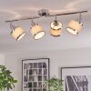 Ailer Plafonnier, Spot de plafond Chrome, 4 lumières