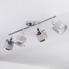 Ailer Plafonnier, Spot de plafond Chrome, 4 lumières