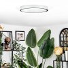 Ciron Plafonnier LED Argenté, 1 lumière, Télécommandes