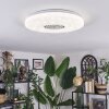 Clora Plafonnier LED Blanc, 1 lumière, Télécommandes