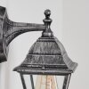 Naofe Lampe murale d´extérieur, Applique murale Noir, Argenté, 1 lumière