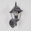 Naofe Lampe murale d´extérieur, Applique murale Noir, Argenté, 1 lumière