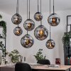Gastor Suspension, Boule lumineuse, Suspension Fumé, 8 lumières