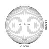 Abat-jour en verre  Chehalis Verre de rechange, pièce de rechange 15 cm Fumé