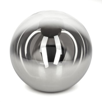 Abat-jour en verre  Chehalis Verre de rechange, pièce de rechange 10 cm Chrome, Fumé