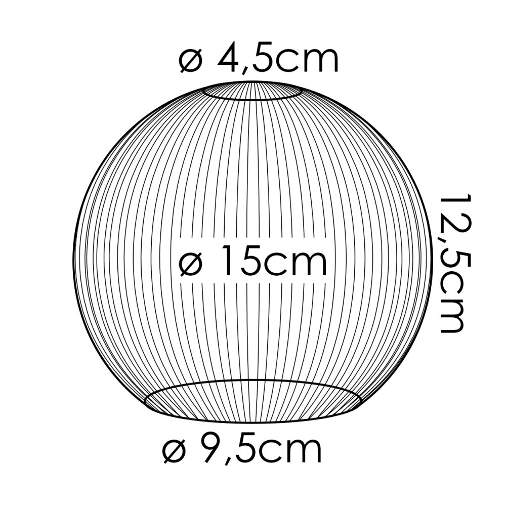 Abat-jour en verre  Koyoto Verre de rechange 15 cm Vert