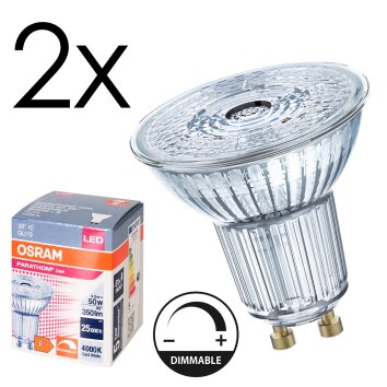 Luminaires Osram GU10 LED 4.5 Watt blanc neutre dimmable 350 Lumen