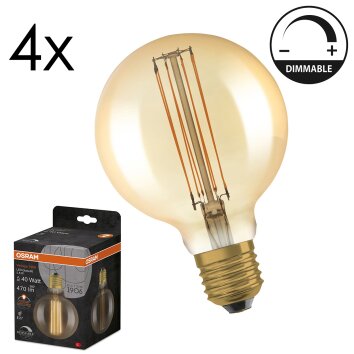 Luminaires Osram E27 5.8 Watt blanc chaud dimmable 470 Lumen Luminaires Osram E27 5.8 Watt blanc chaud dimmable 470 Lumen