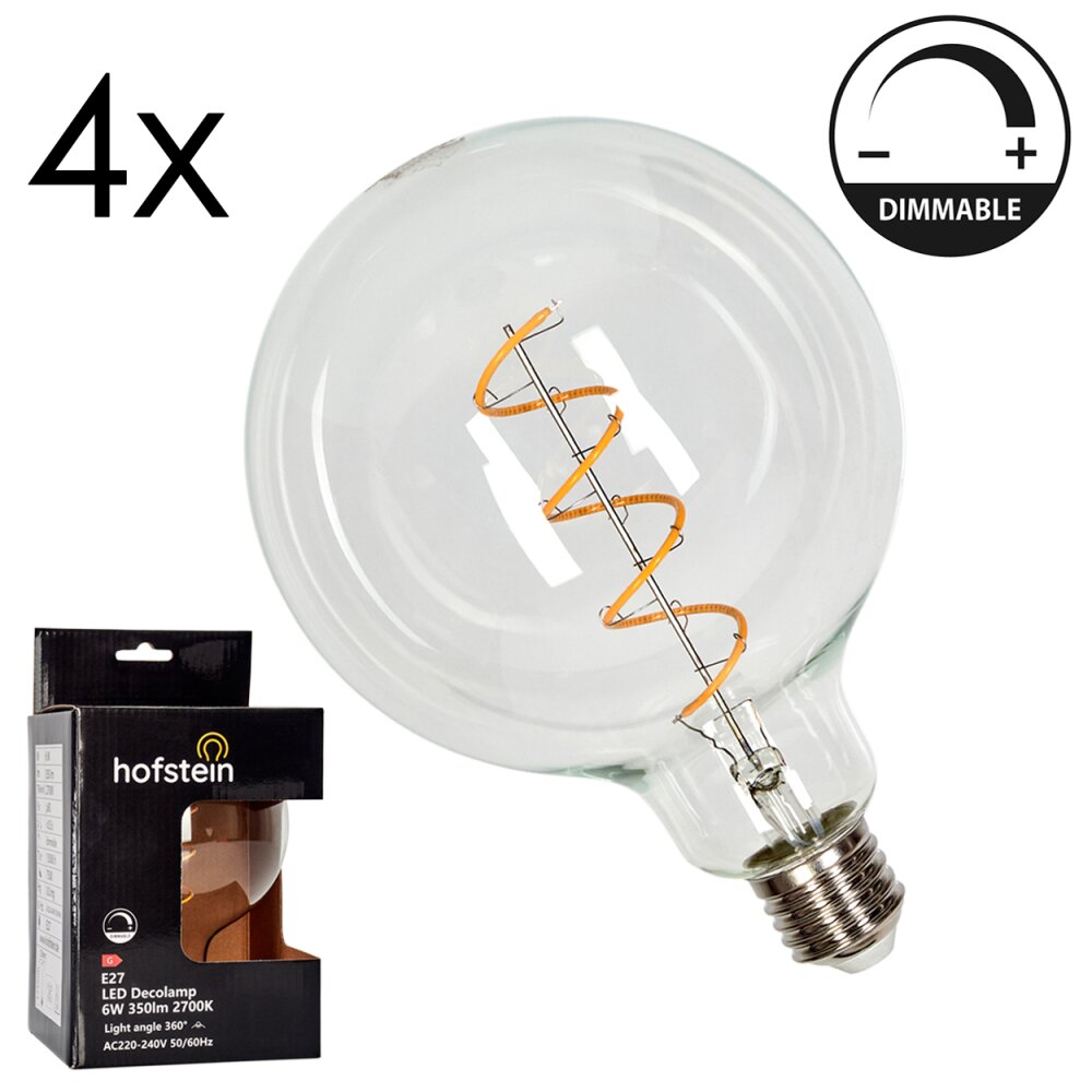 E27 LED 6 Watt blanc chaud dimmable 350 Lumen main product photo