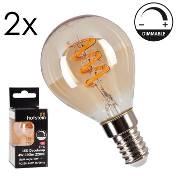 E14 LED 4 Watt blanc chaud dimmable 220 Lumen