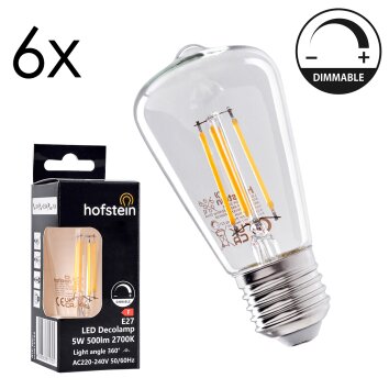 E27 LED 5 Watt blanc chaud dimmable 500 Lumen