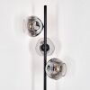 Ripoll Lampadaire Chrome, Clair, Fumé, 3 lumières