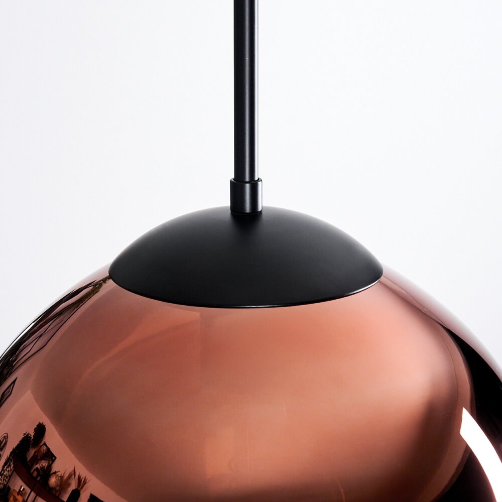 Gastor Suspension, Boule lumineuse, Suspension Cuivré, 1 lumière