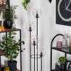 Gastor Lampadaire 30 cm Bois clair, Noir, 4 lumières