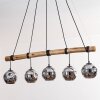 Ripoll Suspension, Boule lumineuse, Suspension Écru, Noir, 5 lumières