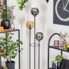 Koyoto Lampadaire 30 cm Bois foncé, Noir, 3 lumières