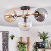 Gastor Plafonnier, Boule lumineuse 42 cm Or, Noir, 3 lumières