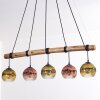 Ripoll Suspension, Boule lumineuse, Suspension Écru, Noir, 5 lumières