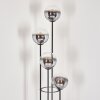 Gastor Lampadaire 30 cm Chrome, Clair, Fumé, 4 lumières