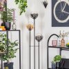 Gastor Lampadaire 25 cm Bois clair, Noir, 3 lumières