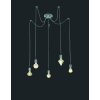 Suspension Trio Leuchten Cord Gris, 5 lumières