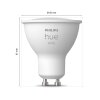 LED GU10 5,2 Watt 2700 Kelvin 400 Lumen Philips Hue White