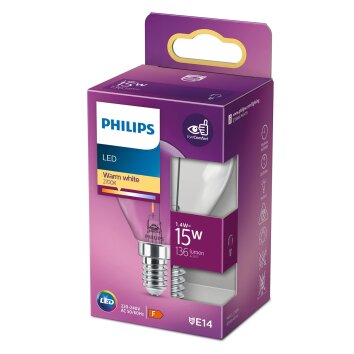 LED E14 15 Watt 2700 Kelvin 136 Lumen Philips