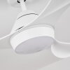 Ventilateur de plafond Follseland LED Blanc, 1 lumière, Télécommandes