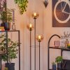Gastor Lampadaire 30 cm Bois clair, Noir, 3 lumières