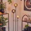Gastor Lampadaire 30 cm Bois clair, Noir, 3 lumières