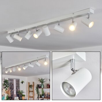 Gesteira Chrome, Blanc, 8 lumières