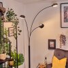 Nikkala Lampadaire Marbre, Noir, 3 lumières