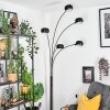 Nikkala Lampadaire Marbre, Noir, 5 lumières