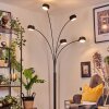 Nikkala Lampadaire Marbre, Noir, 5 lumières