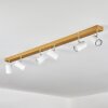 Gesteira Plafonnier, Spot de plafond Chrome, Couleur bois, 6 lumières