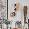 Chehalis Boule lumineuse, Applique murale 33 cm Ambre, Clair, 3 lumières