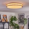 Amarelos Plafonnier LED Écru, Blanc, 1 lumière, Télécommandes