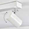 Gesteira Plafonnier, Spot de plafond Chrome, Blanc, 6 lumières