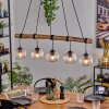 Ripoll Suspension, Boule lumineuse, Suspension Écru, Noir, 5 lumières