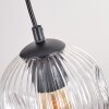 Ripoll Suspension, Boule lumineuse, Suspension Écru, Noir, 5 lumières