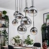 Gastor Suspension, Boule lumineuse, Suspension Clair, Fumé, 8 lumières
