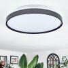 Sofo Plafonnier LED Noir, 1 lumière, Télécommandes