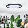 Sofo Plafonnier LED Noir, 1 lumière, Télécommandes