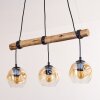 Ripoll Suspension, Boule lumineuse, Suspension Écru, Noir, 3 lumières