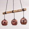 Ripoll Suspension, Boule lumineuse, Suspension Écru, Noir, 3 lumières