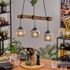 Ripoll Suspension, Boule lumineuse, Suspension Écru, Noir, 3 lumières