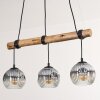 Ripoll Suspension, Boule lumineuse, Suspension Écru, Noir, 3 lumières