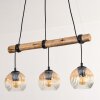 Ripoll Suspension, Boule lumineuse, Suspension Écru, Noir, 3 lumières