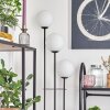 Gastor Lampadaire 30 cm Bois clair, Noir, 3 lumières